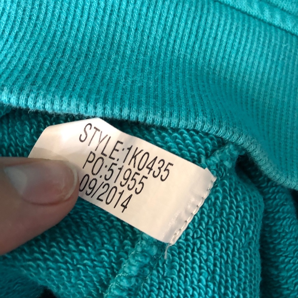 Vineyard Vines Quarter Zip Sweatshirt Blue Teal M - Picture 6 of 6